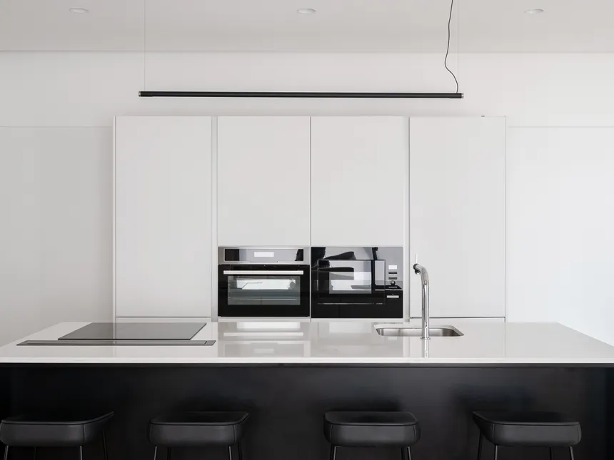 Modern Kitchen With Built-In Ovens