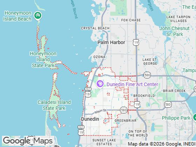 Map Of Dunedin, FL