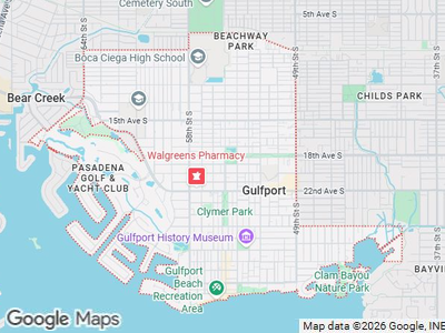 Map Of Gulfport, FL