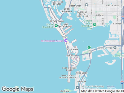 Map Of St. Pete Beach, FL